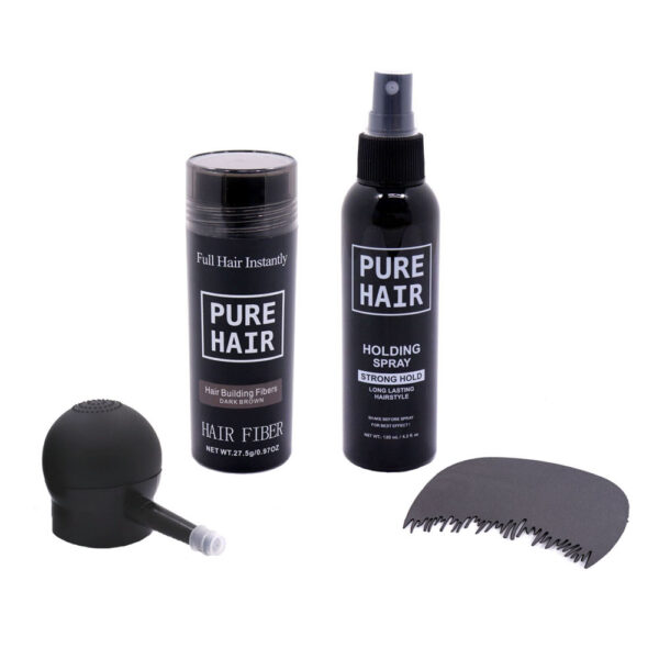 Pure Hair Haarvezels Set Donker Bruin 27,5g