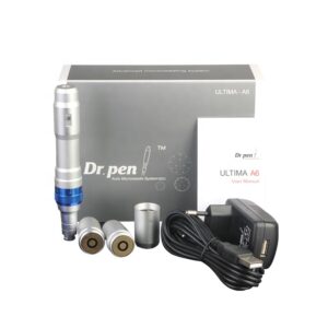 Dr.pen A6 Microneedling Dermapen Draadloos + 2 Cartridges Verpakkingsinhoud