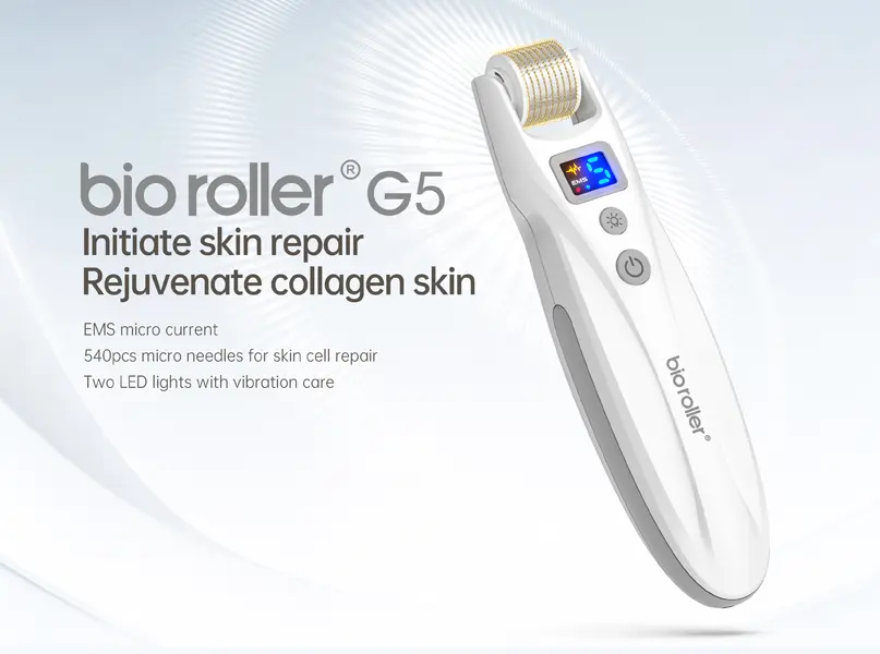 Bio Roller G5 Dermaroller EMS Microcurrent LED Microneedling banner